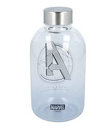 Stor Small Glass Bottle 620 ml Marvel Black, Medium