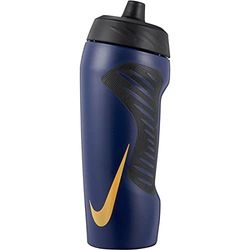 Nike HyperFuel N.000.3177.452.18 - Bottiglia d'acqua 18 oz in colore amidnight navy/nero/oro metallizzato, capacità: 532 ml