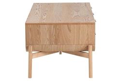 MESA DE CENTRO MDF metaal zwart wit 110 x 56 x 45 cm