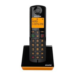 ALCATEL S280 Solo Orange TELéFONO DECT IDENTIFICADOR DE LLAMADAS Negro, Naranja