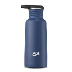 Esbit Pictor Drinkfles, roestvrij staal, BPA-vrij, zilver en blauw, 0,75 l & meer, school, water, fiets, sport, yoga