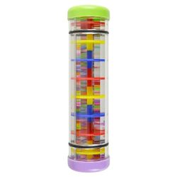 A-Star Colorful Rainmaker Plastic Rain Stick Sonajero Tubo Rainmaker - 20cm