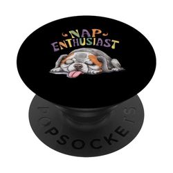 divertida cita sarcástica diseño irónico perro PopSockets PopGrip Adhesivo