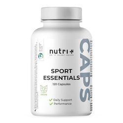 Nutri+ Sport Essentials - A-Z Complete pour les sportifs - 17 vitamines minéraux acides aminés antioxydants - 120 capsules végétales avec vitamines C, D3, oméga 3 - Daily Vitamins