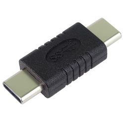 PremiumCord adapter USB-C-kontakt till USB-C-kontakt M/M, USB 3.2 Gen 1, Super Speed 5 Gbps, USB Type-C-kontakt, färg svart