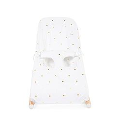 CHILDHOME, Hoes voor Evolux Baby Wipstoeltje, 100% Katoen, Makkelijk Om Te Doen, Zacht, Voelt Prettig Aan, Jersey Gold Dots