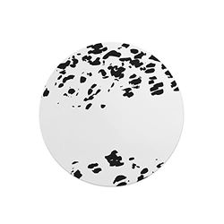 Questo Casa, Ronde digitaal bedrukte muismat, antislip onderkant, voor kantoor en thuis, diameter: 22 cm