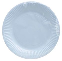 PRO NAPPE - Ref. 79221i - 20 Plates - Diameter 23 cm - Cardboard - Sky Blue