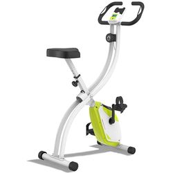 Ultrasport F-Bike Bicicleta Estática Plegable hasta 130 KG, Extra Silencioso con Sillín de Confort Ajustable - Bici Estática Plegable Indoor, Bicicletas Estáticas (Verde)
