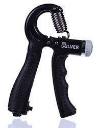 Pulver - Addestratore manuale da 10 a 60 kg con Addestratore di dita - Pressa a mano- Pizzicatore - Trainer - Pesi - Set di pizzicatrici a mano - Grip Trainer - Nero