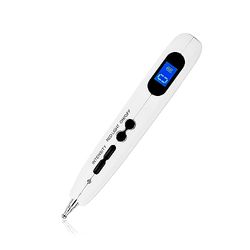 DAM SC897 Elektronische acupunctuurstift met digitaal display, 9 intensiteitsinstellingen, 20 x 3 x 2 cm, kleur: wit