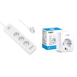 ONEPLUG Ciabatta Smart WiFi, Multipresa Inteligente con 3 Spine e 3 USB, Controllo tramite APP & TP-Link Tapo P110 Presa Intelligente con Monitoraggio Energia, Smart Plug