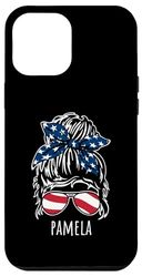 Pamela - Chignon disordinato con occhiali da sole con nastro USA Custodia per iPhone 12 Pro Max