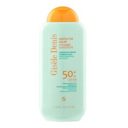 GISÈLE DENIS - Protezione solare ultra leggera, 400 ml, protezione FPS50+, crema solare, cura della pelle, assorbimento immediato e finitura asciutta, idrata la pelle, impermeabile, per uso quotidiano