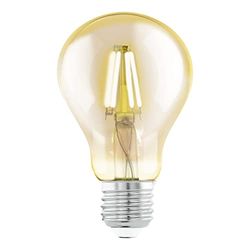 EGLO Lampada Led E27, lampadina vintage ambra per illuminazione retrò, quattro watt (equivalenti a 30 watt), 320 lumen, Led E27 bianco caldo, 2200 Kelvin, lampadine Edison A75, diametro 7,5 cm