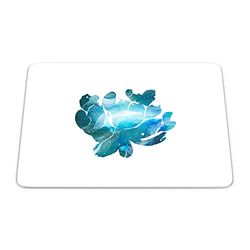 Bonamaison, Tappetino per il mouse rettangolare con stampa digitale, antiscivolo, per ufficio e casa, dimensioni: 22 x 18 cm