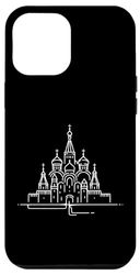 Carcasa para iPhone 14 Plus Dibujo artístico de una línea Kremlin