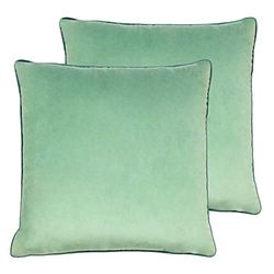 Paoletti Meridian Twin Pack Coussins remplis de Polyester, Minéral/Sarcelle, 55 x 55cm
