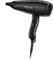 Valera Swiss Light 3300 Ionic, asciugacapelli professionale, phon leggero ed ergonomico, 1800 watt, Nero