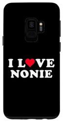 Carcasa para Galaxy S9 I Love Nonie Matching Girlfriend & Novio Nonie Nombre