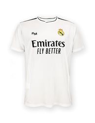 Real Madrid Home Kit Säsong 24/25, Vit, 10 års, Replica Yenye Leseni Rasmi