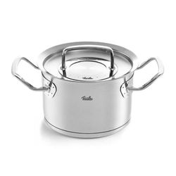 Fissler Original-Profi Collection Olla de 2,1 L y 16 cm de diámetro, acero inoxidable, con tapa de metal, escala de medición interior, inducción