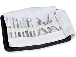 Gima - Kit de podologie pour pédicure professionnelle et manucure professionnelle, 11 outils en acier inoxydable, boîtier de protection
