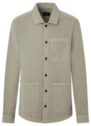 Hackett London Heren bedje linnen overshirt shirt, groen (groen), XL, Groen (Groen), XL