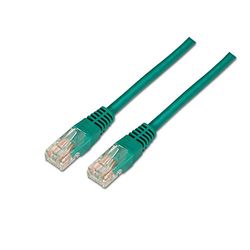 AISENS A135-0247 netwerkkabel RJ45, 2 m, 10/100/1000 Mbit/s, switch/router/modem/patchpaneel/toegangspunt/patchvelden, groen