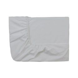 Essix - Drap Housse Royal Line Percale de Coton Gris perle 180 x 200 cm