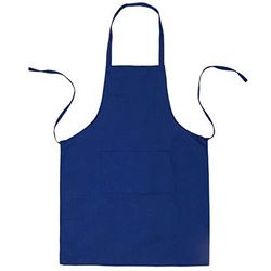 BE-TOOL Chefs Schort Chefs Schort, Volwassenen Vrouwen Unisex, Duurzaam Comfortabel Met Voorzak Wasbaar Voor Koken Bakken Keuken Restaurant Craft, koningsblauw, 70CMx60CM