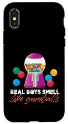 i ragazzi veri odorano di palle di gomma Design per un amante delle palle di gomma Custodia per iPhone X/XS