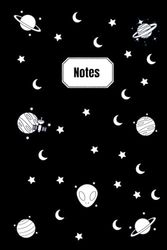 Carnets de notes planètes - intérieur lignés pour prise de note facile avec motifs planètes: Carnet de note lignés avec motifs planètes