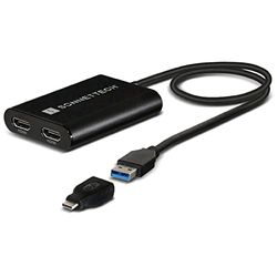 SoNNeT DisplayLink Dual 4K HDMI 2.0 Adapter for M1 Macs