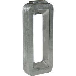 JARRÓN CERÁMICA 40CM PLATA_16X7X40CM