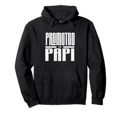 Promosso a Papi New Dad Annuncio per Baby Reveal Felpa con Cappuccio