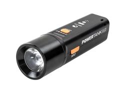 Celestron 93585 PowerTank Glow 5000 Bloque de alimentación portátil Recargable USB y Flash Rojo para astronomía - Capacidad de 5000 mAh, Incluye Tiras de Silicona para la Montura, Negro