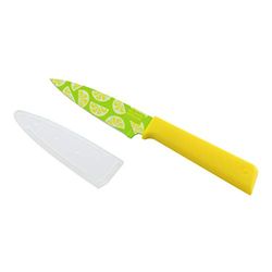 KUHN RIKON 20491 Colori+ Couteau à Légumes Funky Fruit Citron
