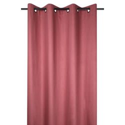 Lovely Casa - Tenda con occhielli - Dimensioni 140 x 260 cm - 100% cotone - Colore Grenache - Modello Oxford - Raso di cotone Molto elegante e morbido al tatto - 8 occhielli - Facile da fissare