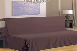 HomeMaison HM69F516-80 Sofa Cover for BZ Polyester 190 x 140cm, polyester, taupe, 190x140 cm