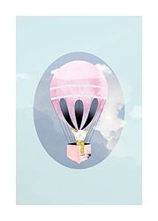 Happy Balloon Green - Grootte: 50 x 70 cm - Komar, muurschildering, posters, kunstdruk (zonder lijst), PURE Boutique