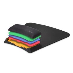 Kensington Mouse Mat with Adjustable Wrist Rest - Ergonomic SmartFit, anti-slip mouse mat with wrist support for comfort when using computer or laptop with laser & optical mice - Black (K55793EU)