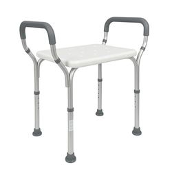 Douchekruk, In hoogte verstelbaar, Met armleuningen en anti-slip doppen, Acueducto, Mobiclinic