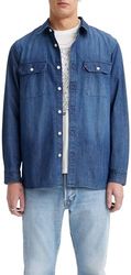 Levi's Jackson Worker Camisa, Sterling Dark Wash, L Hombre
