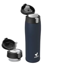 AORIN Gourde Isotherme, 500ml Bouteille Isotherme, Gourde Enfant en Acier Inox 18/8, Gourde Sport Anti-Fuite, Mug Isotherme sans BPA pour Sport, Extérieur et Quotidien