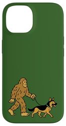 Bigfoot Walking German Shepherd GSD Dog Dad Mom - Sasquatch Case for iPhone 14