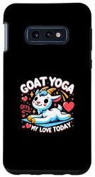 Coque pour Galaxy S10e Jeu de yoga chèvre Cours de yoga Instructeur de yoga Chèvres