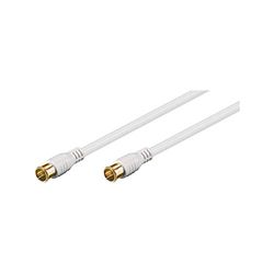 Goobay 62743 F-Quick SAT Antenna Cable (80 dB), 2X Shielded, 1.5m Length