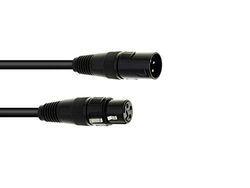 EUROLITE DMX XLR kabel 3 stift 1 m bk