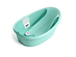 OKBABY Onda Baby - Baignoire Légere et Compacte pour le Bain du Nouveau-né 0-12 Mois - Turquoise